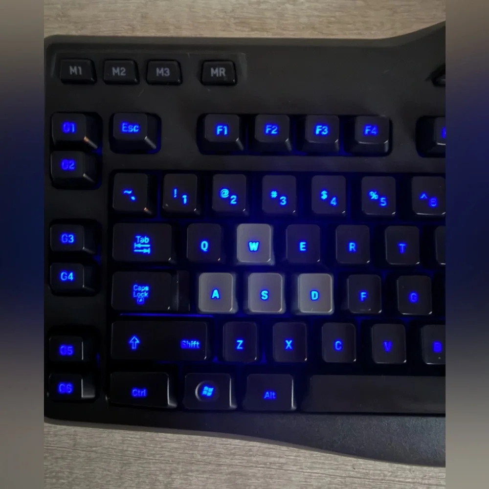 Logitech G105 Model Y-U0013 Wired Gaming Keyboard w/ Blue LED Backlighting